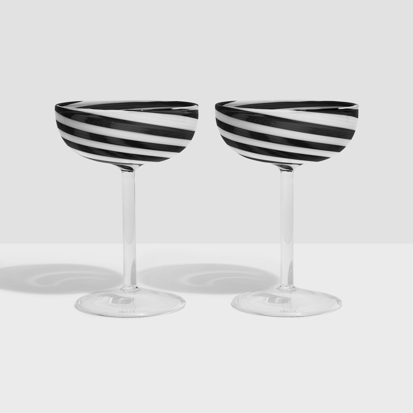 TWO X SWIRL COUPE GLASSES