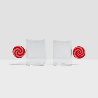 TWO X SWIRL ESPRESSO CUPS